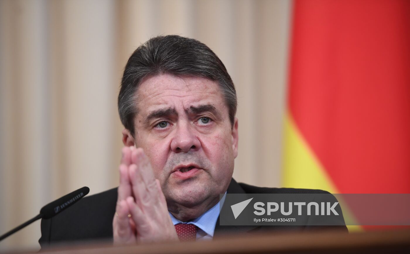 Russian Foreign Minister Sergei Lavrov's meeting with German Foreign Minister Sigmar Gabriel