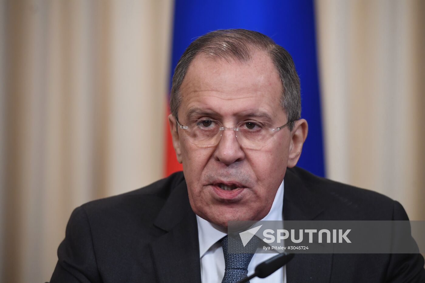 Meeting of Russian and German foreign ministers Sergei Lavrov and Sigmar Gabriel