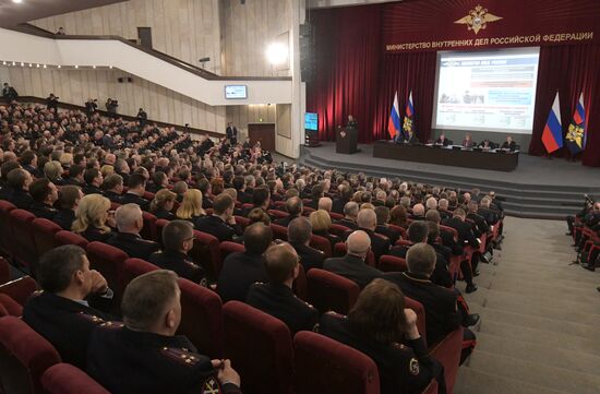 Meeting of Russian Interior Ministry Board