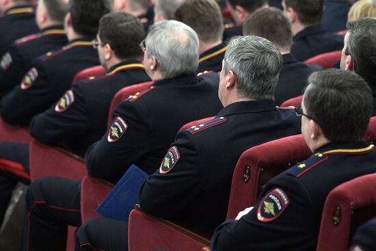 Meeting of Russian Interior Ministry Board