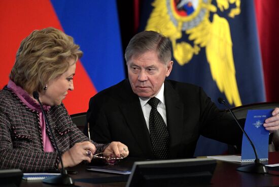 Meeting of Russian Interior Ministry Board