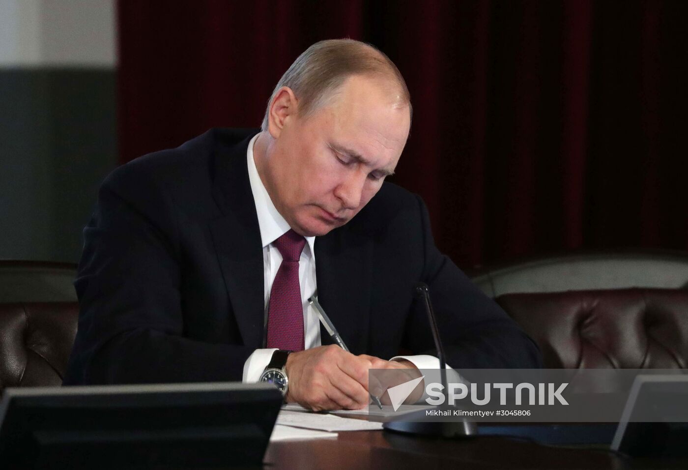 President Vladimir Putin at expanded meeting of Interior Ministry Board