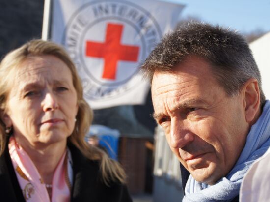 President of the International Committee of the Red Cross Peter Maurer visits Stanytsia Luhanska