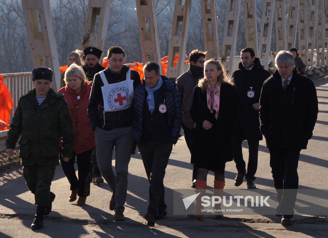 President of the International Committee of the Red Cross Peter Maurer visits Stanytsia Luhanska