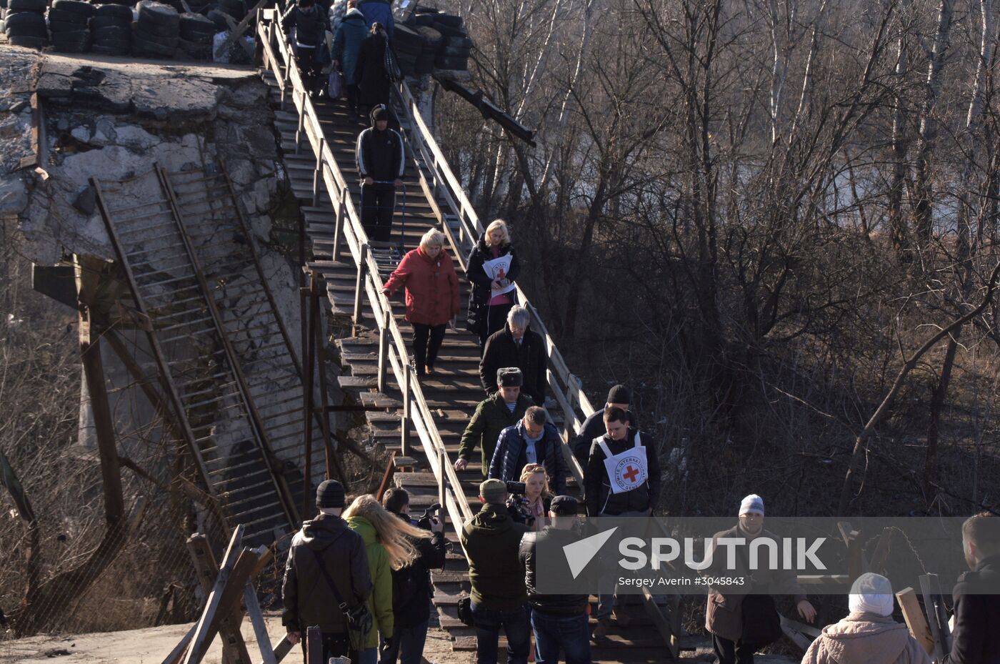 President of the International Committee of the Red Cross Peter Maurer visits Stanytsia Luhanska
