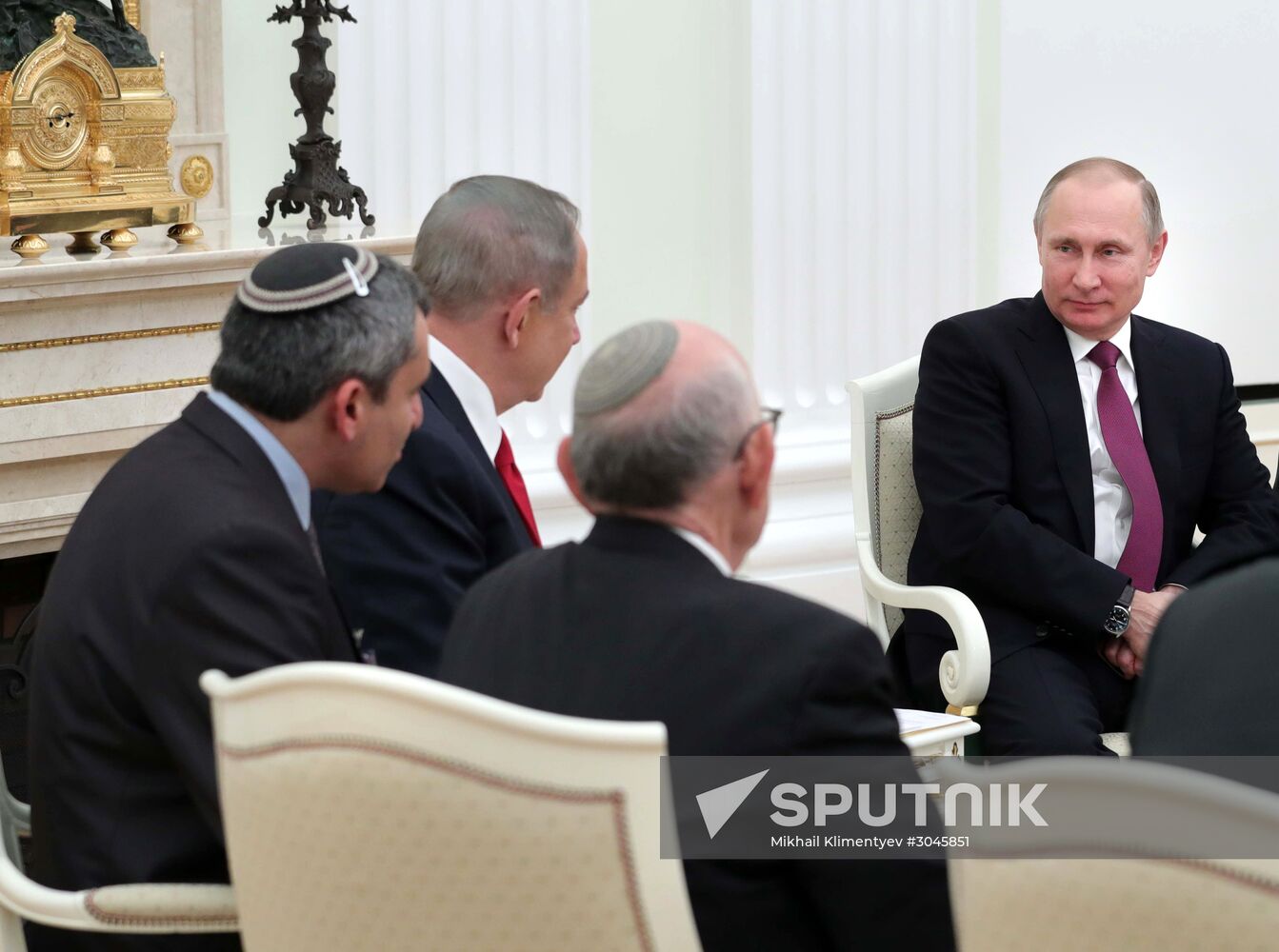 Russian President Vladimir Putin meets with Prime Minister of Israel Benjamin Netanyahu