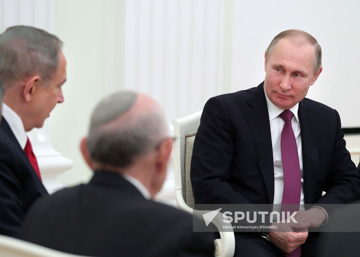 Russian President Vladimir Putin meets with Prime Minister of Israel Benjamin Netanyahu