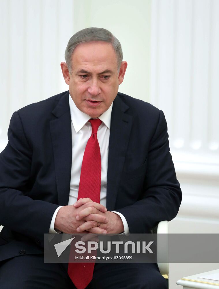 Russian President Vladimir Putin meets with Prime Minister of Israel Benjamin Netanyahu