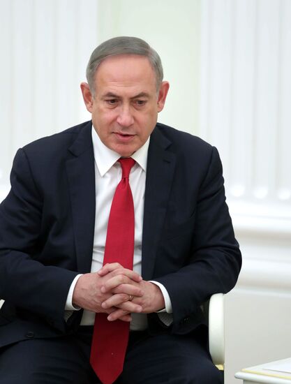 Russian President Vladimir Putin meets with Prime Minister of Israel Benjamin Netanyahu