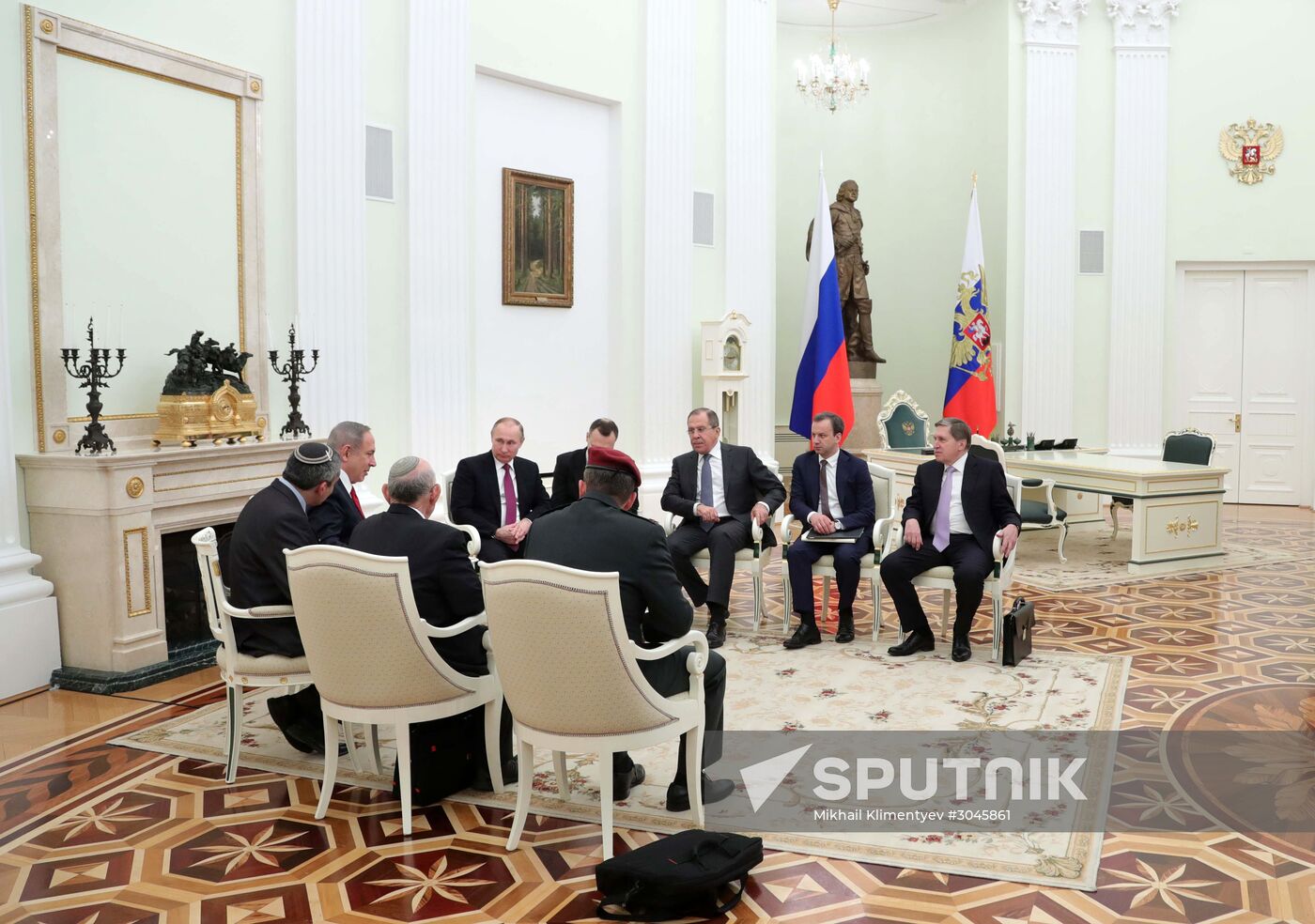 Russian President Vladimir Putin meets with Prime Minister of Israel Benjamin Netanyahu