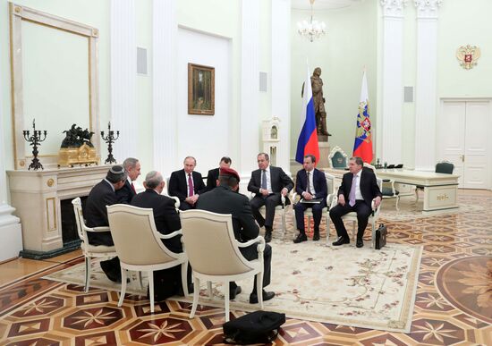 Russian President Vladimir Putin meets with Prime Minister of Israel Benjamin Netanyahu