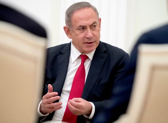 Russian President Vladimir Putin meets with Prime Minister of Israel Benjamin Netanyahu