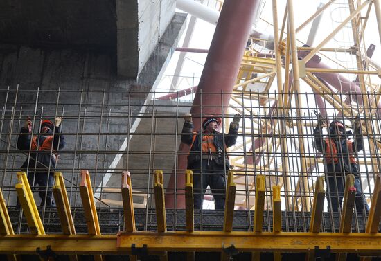 Construction of Samara Arena Stadium