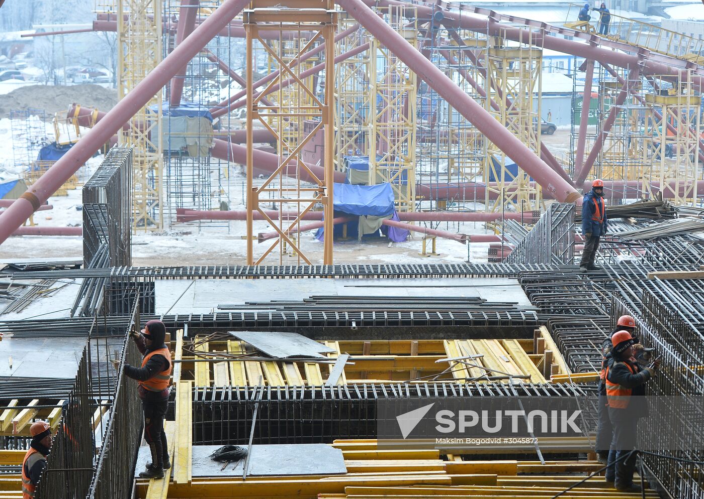Construction of Samara Arena Stadium