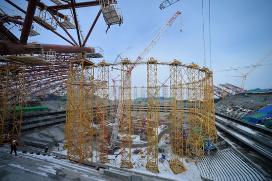 Construction of Samara Arena Stadium