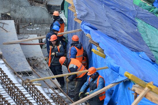 Construction of Samara Arena Stadium