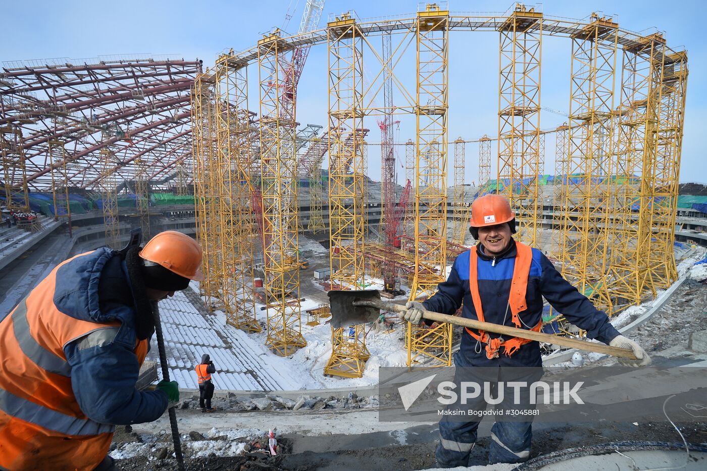 Samara Arena stadium under construction