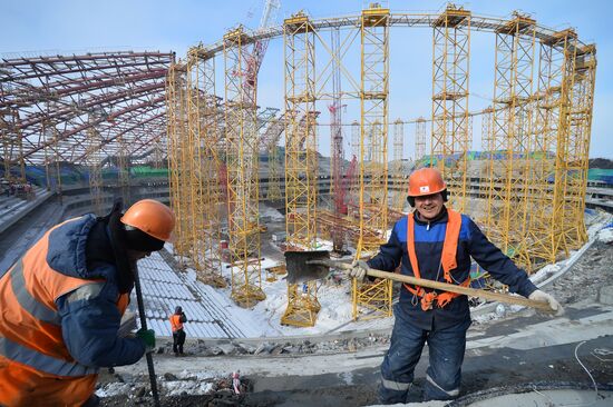 Samara Arena stadium under construction