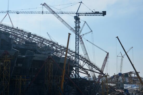 Construction of Samara Arena Stadium