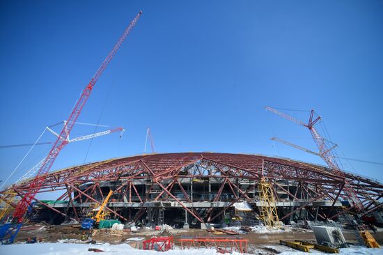 Samara Arena stadium under construction