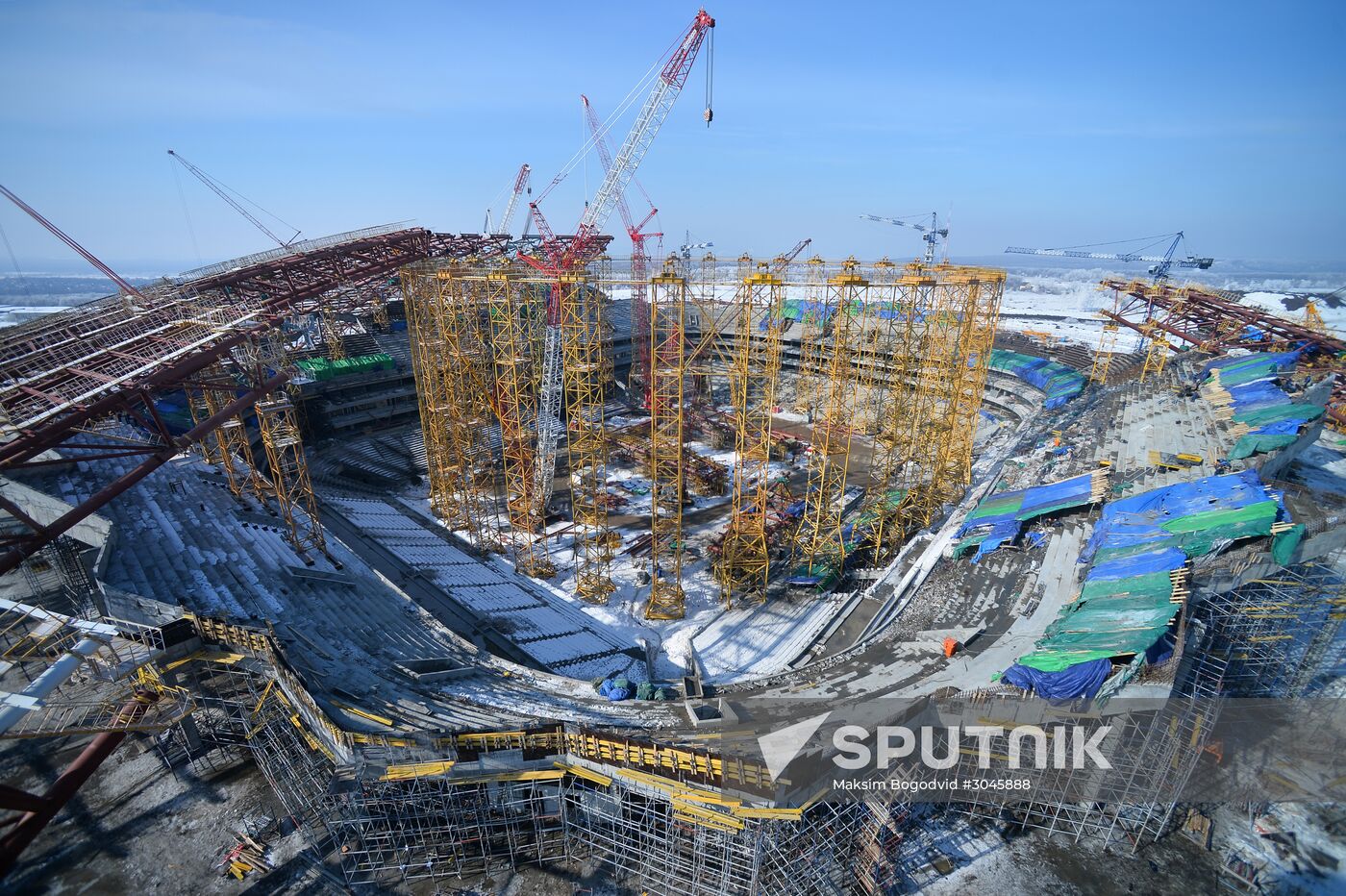 Samara Arena stadium under construction