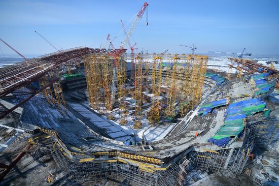 Samara Arena stadium under construction