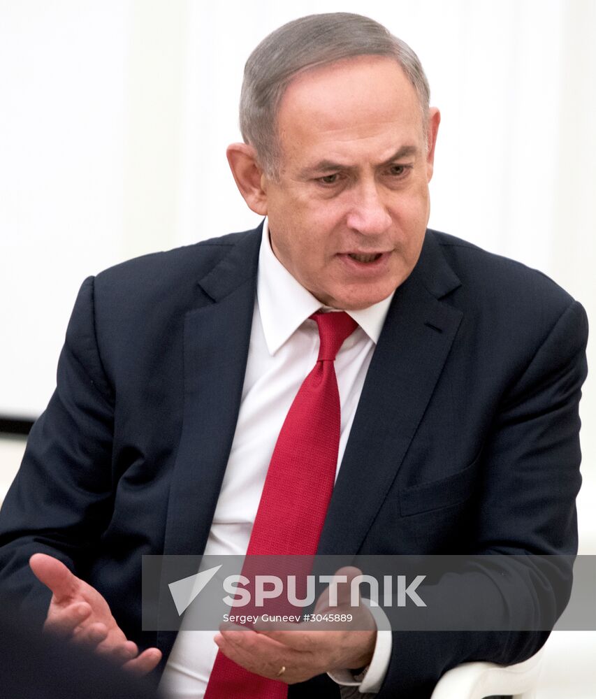 Russian President Vladimir Putin meets with Prime Minister of Israel Benjamin Netanyahu