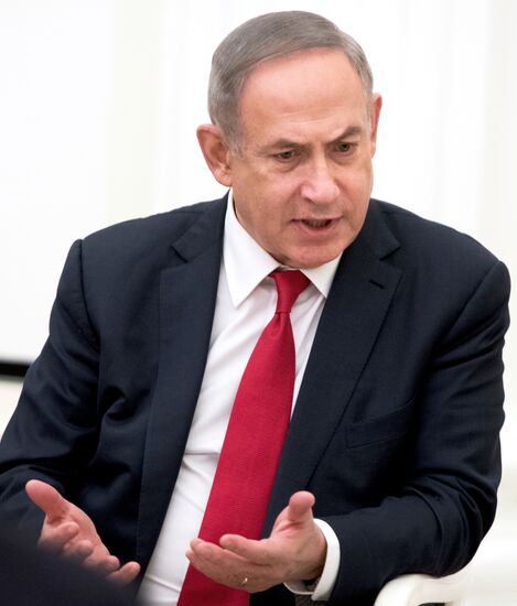 Russian President Vladimir Putin meets with Prime Minister of Israel Benjamin Netanyahu