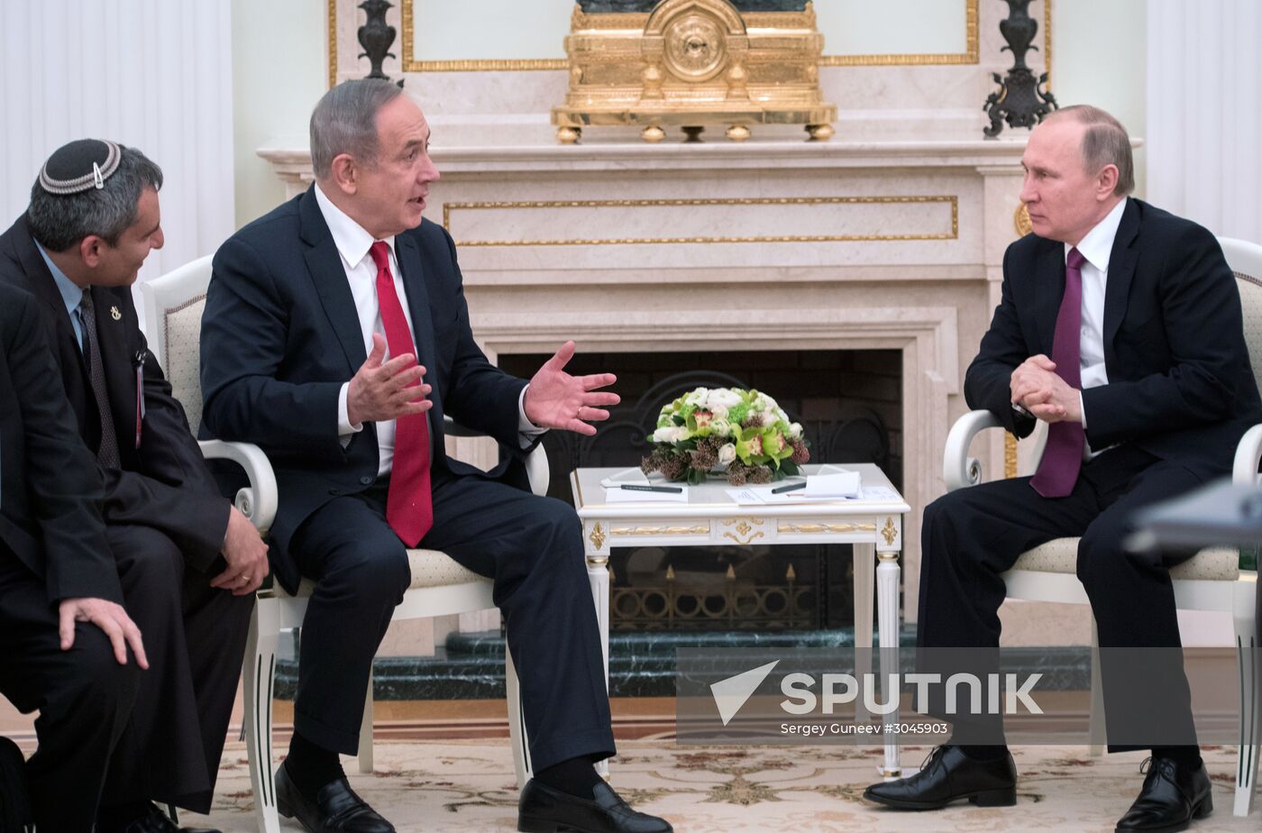 Russian President Vladimir Putin meets with Prime Minister of Israel Benjamin Netanyahu