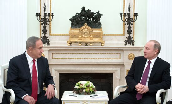 Russian President Vladimir Putin meets with Prime Minister of Israel Benjamin Netanyahu