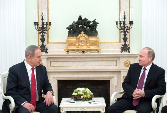 Russian President Vladimir Putin meets with Prime Minister of Israel Benjamin Netanyahu
