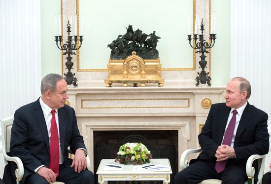 Russian President Vladimir Putin meets with Prime Minister of Israel Benjamin Netanyahu