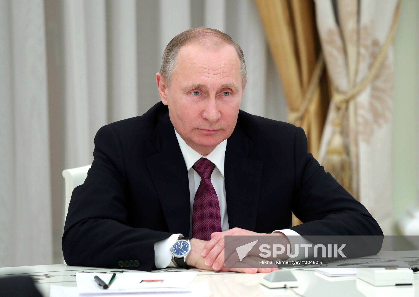 President Putin meets with German Foreign Minister Gabriel
