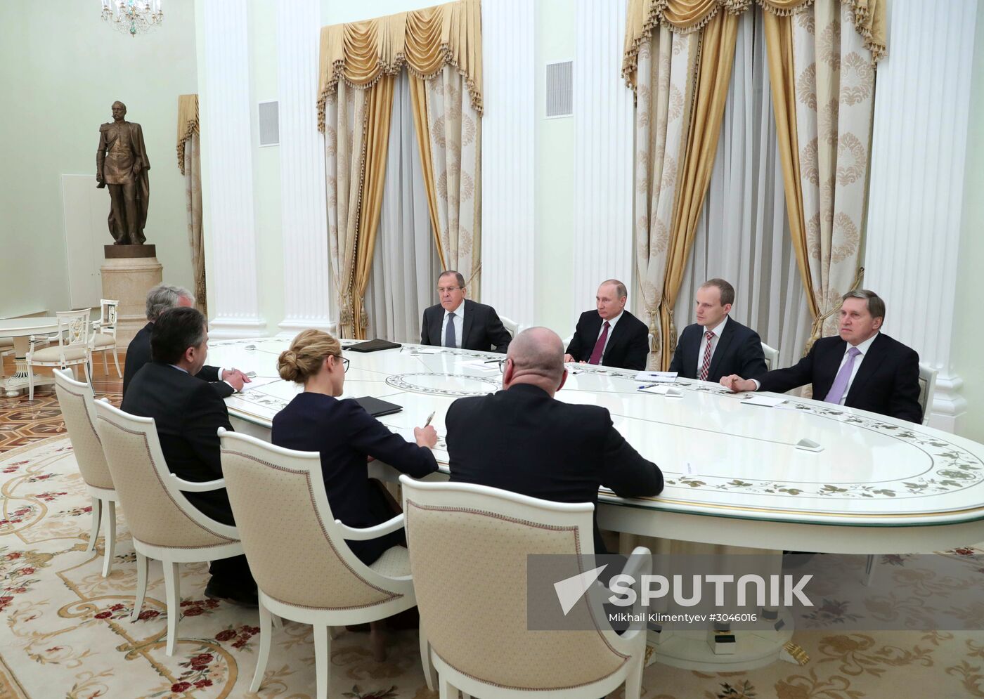 President Putin meets with German Foreign Minister Gabriel