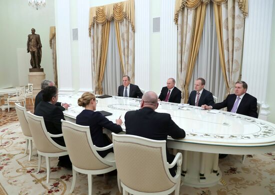 President Putin meets with German Foreign Minister Gabriel
