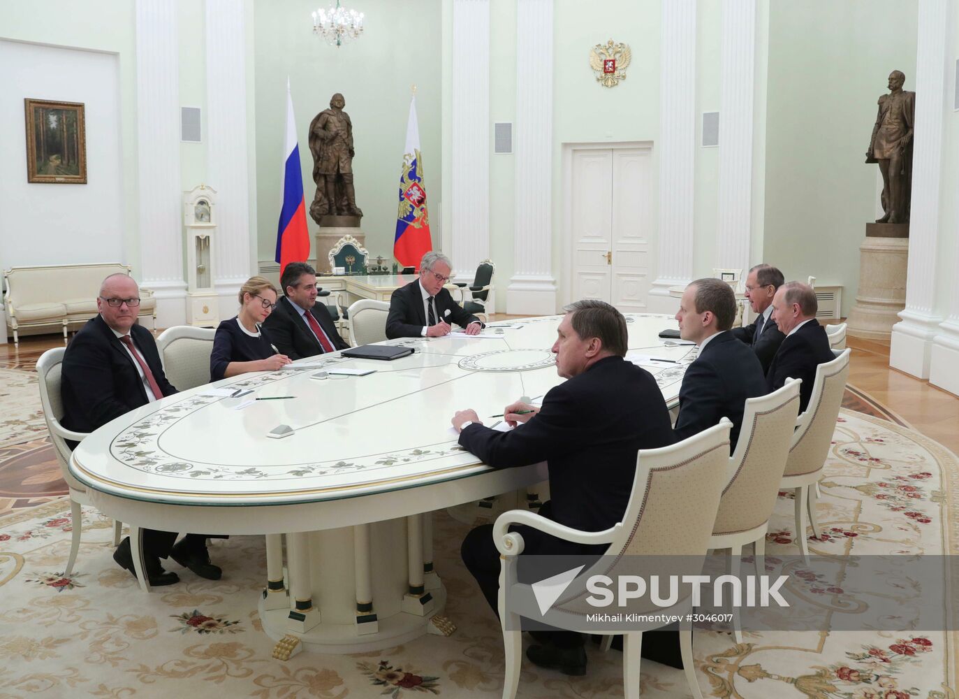 President Putin meets with German Foreign Minister Gabriel
