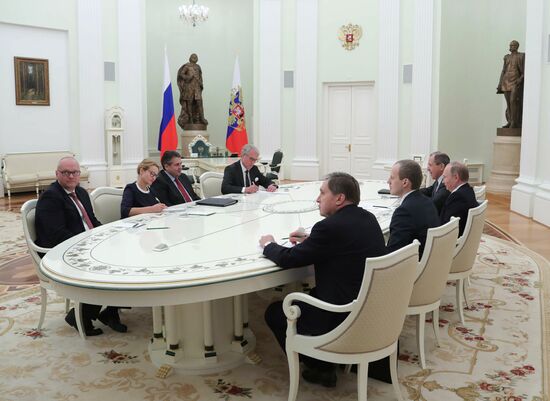 President Putin meets with German Foreign Minister Gabriel