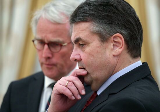 President Putin meets with German Foreign Minister Gabriel
