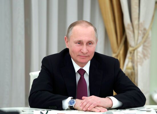 President Putin meets with German Foreign Minister Gabriel