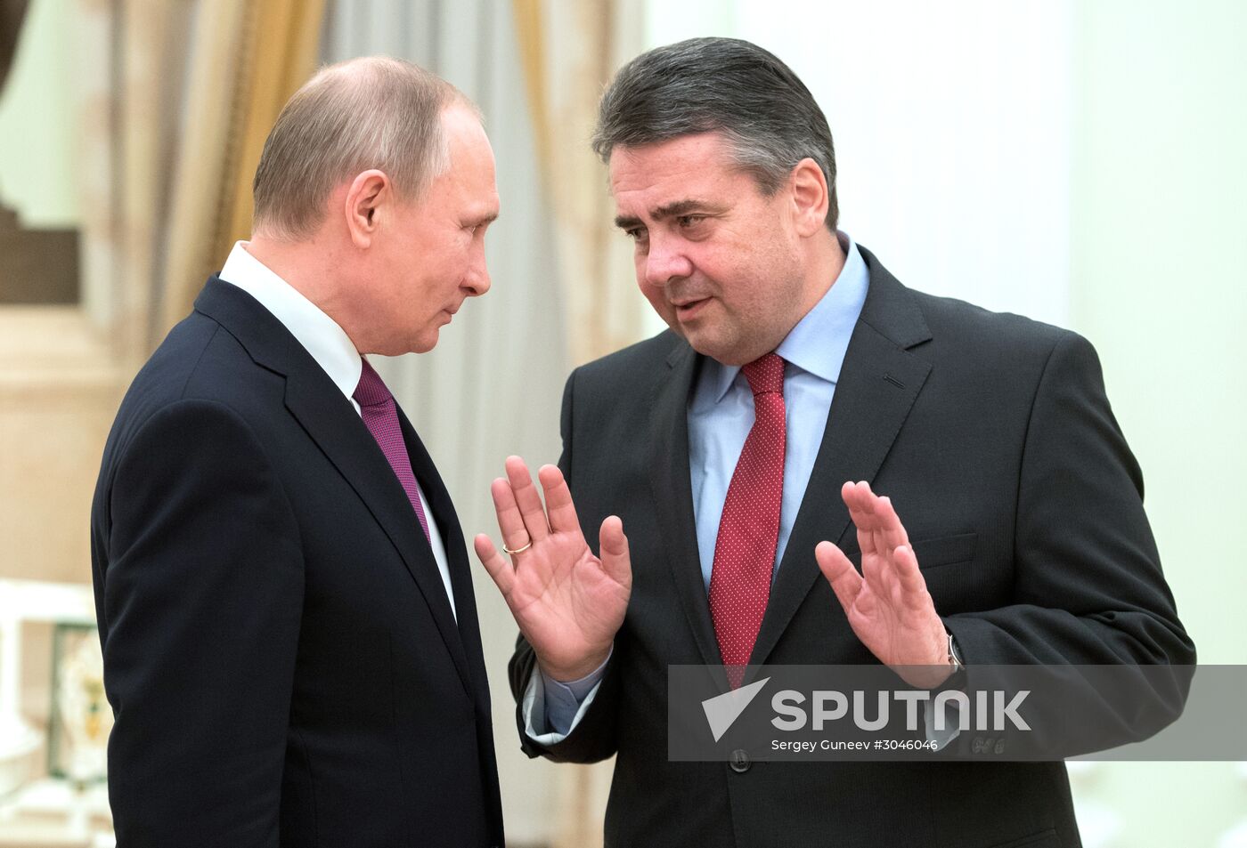 President Putin meets with German Foreign Minister Gabriel