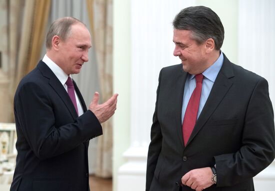President Putin meets with German Foreign Minister Gabriel