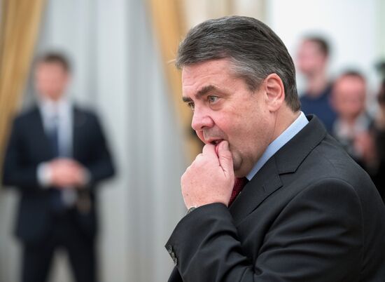 President Putin meets with German Foreign Minister Gabriel