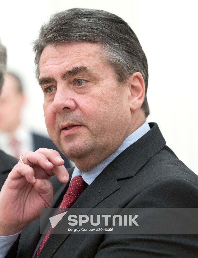 President Putin meets with German Foreign Minister Gabriel