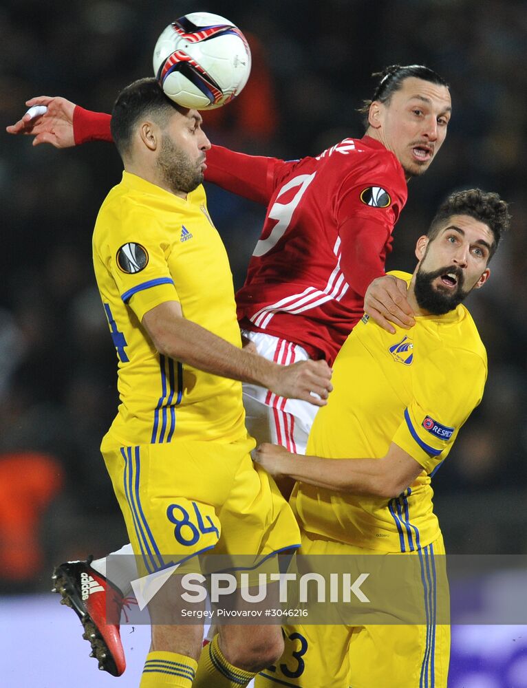 UEFA Europa League. Rostov vs. Manchester United