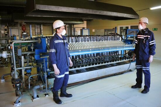 Mining of natural uranium at Khiagda ore field