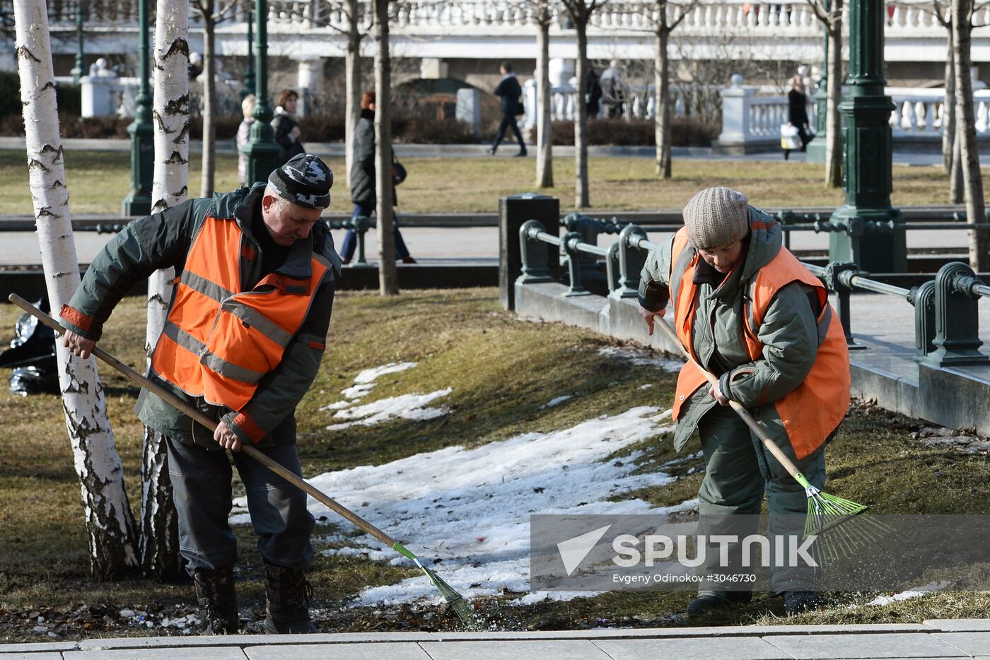 City residents relax in Moscow