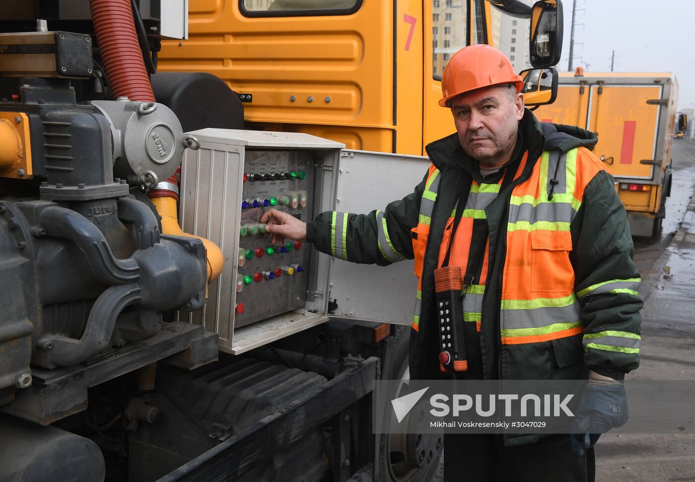 Spring cleaning of houses, streets, bridges and racks
