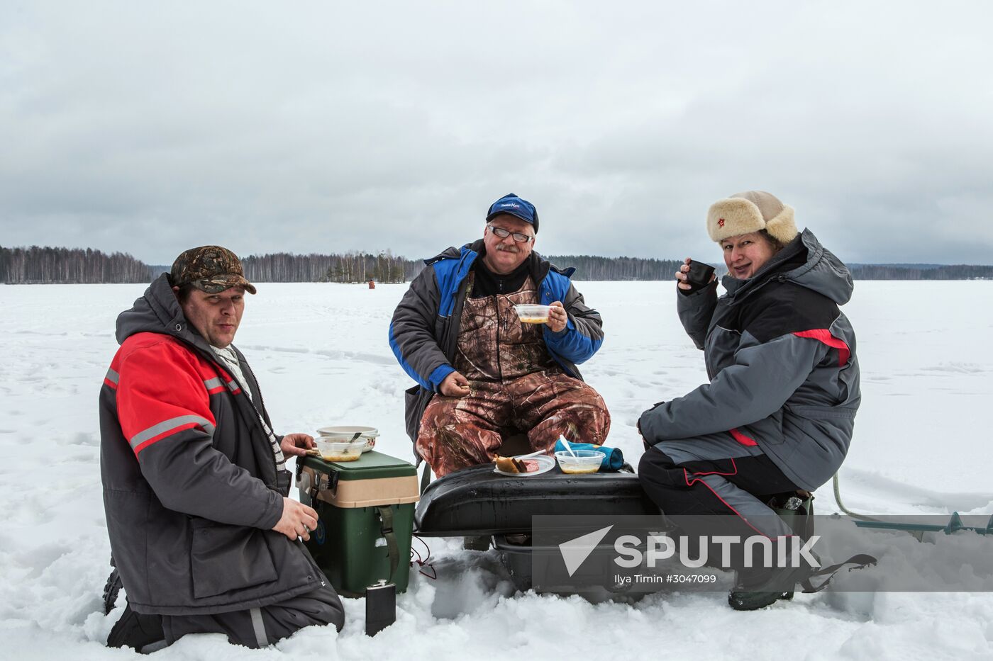 Golden Ice-Hole winter fishing contest in Karelia