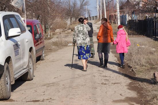 Consequences of shellings of residential sector in Stakhanov, Luhansk People's Republic