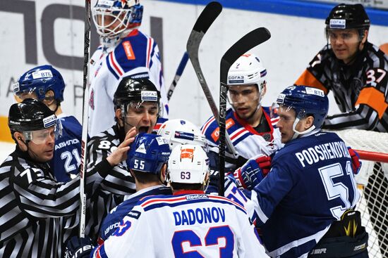 Ice hockey. KHL. Dynamo Moscow vs. SKA